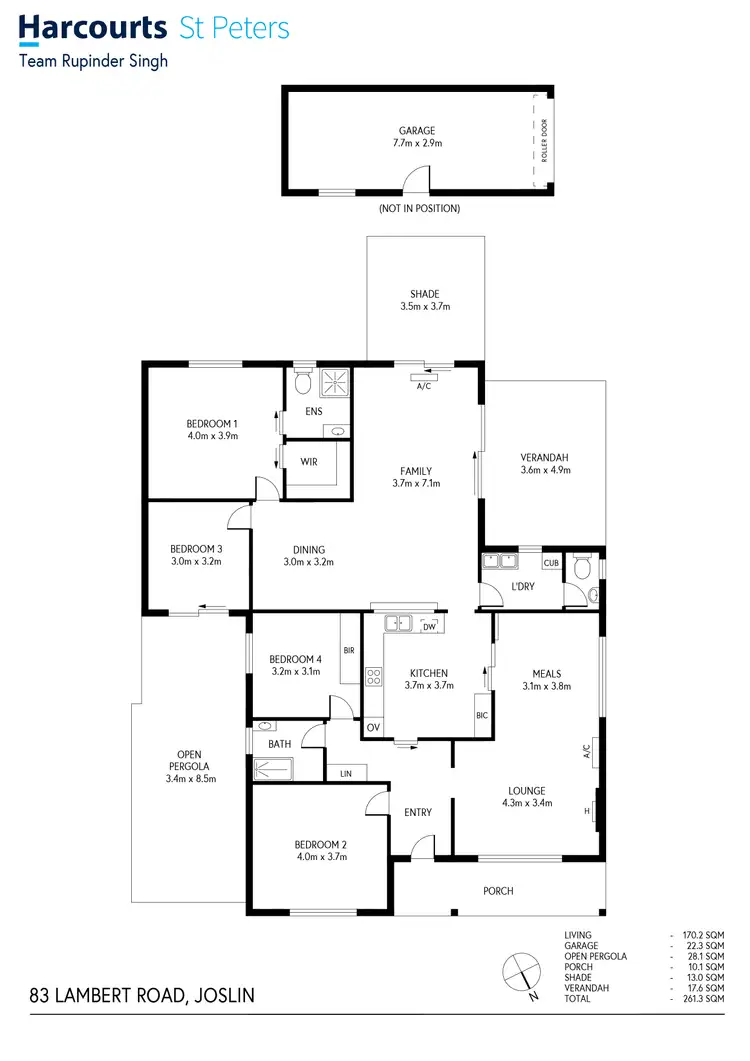 Floorplan of Homely house listing, 83 Lambert Road, Joslin SA 5070
