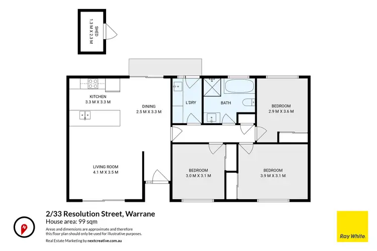 Floorplan of Homely house listing, 2/33 Resolution Street, Warrane TAS 7018