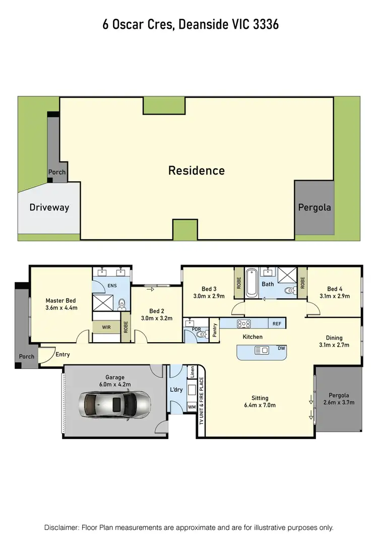 Floorplan of Homely house listing, 6 Oscar Crescent, Deanside VIC 3336