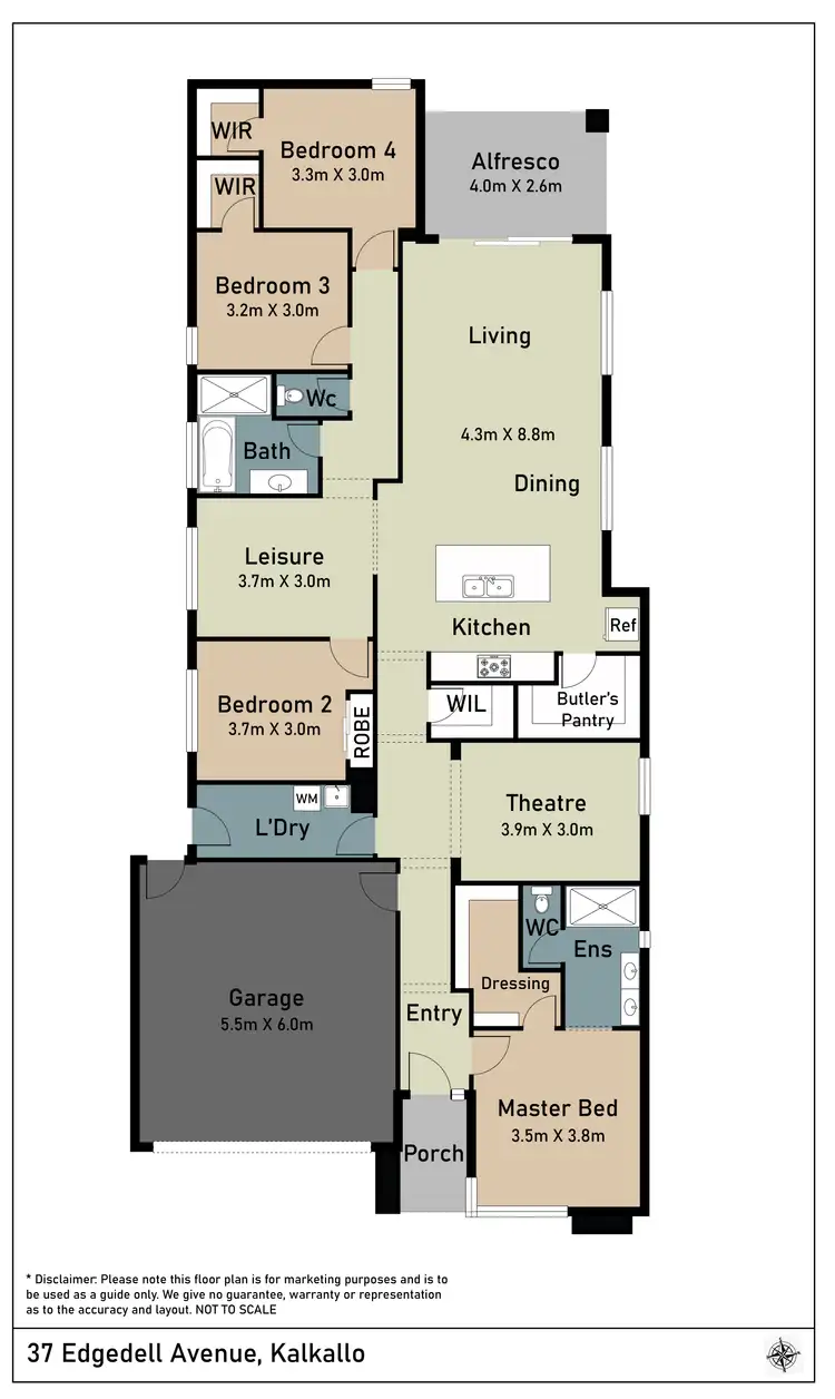 Floorplan of Homely house listing, 37 Edgedell Avenue, Kalkallo VIC 3064