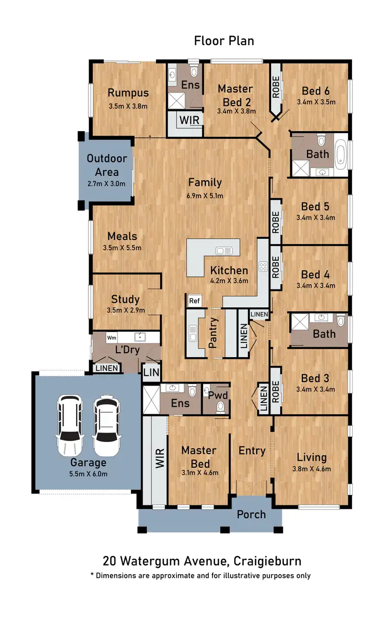 Floorplan of Homely house listing, 20 Watergum Avenue, Craigieburn VIC 3064