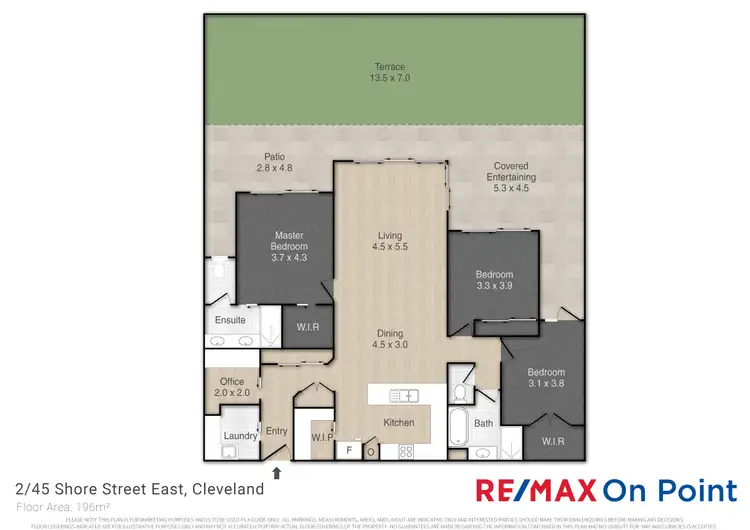 Floorplan of Homely unit listing, 2/45 Shore Street, Cleveland QLD 4163