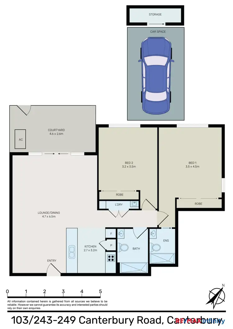 Floorplan of Homely apartment listing, 103/243-249 Canterbury Road, Canterbury NSW 2193