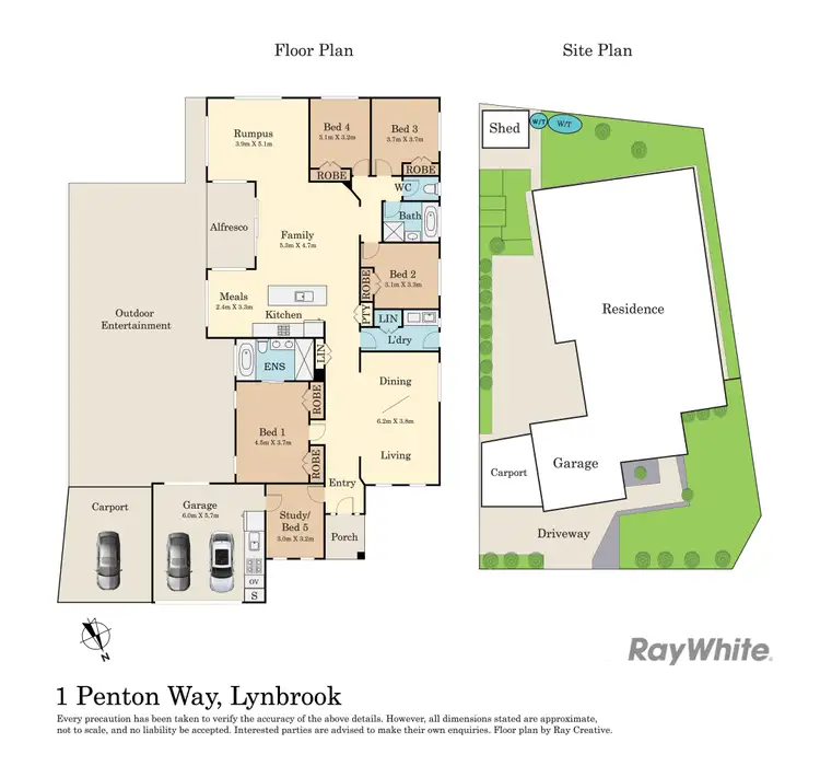 Floorplan of Homely house listing, 1 Penton Way, Lynbrook VIC 3975