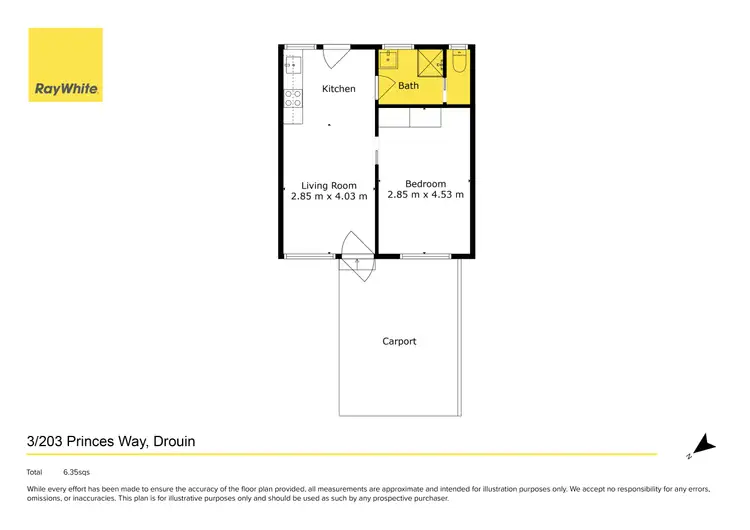 Floorplan of Homely unit listing, 3/203 Princes Way, Drouin VIC 3818
