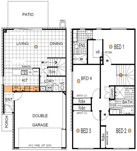 Floorplan of Homely townhouse listing, 10/14 Kerr Road, Kallangur QLD 4503