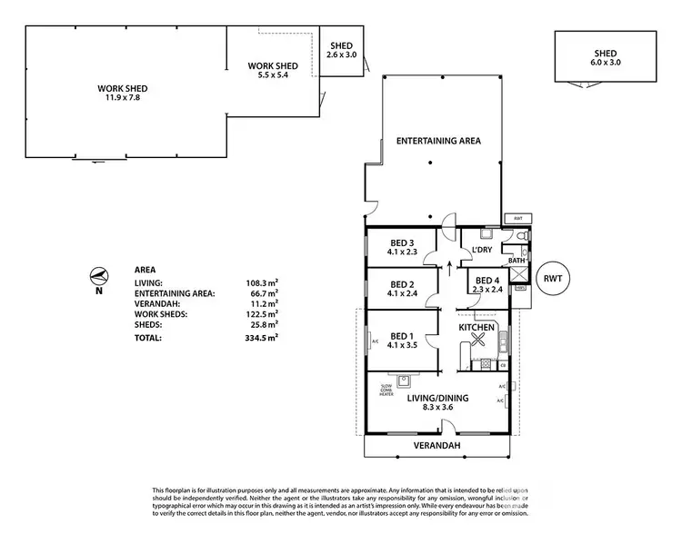 Floorplan of Homely house listing, 297 Tarcoola Street, Renmark West SA 5341