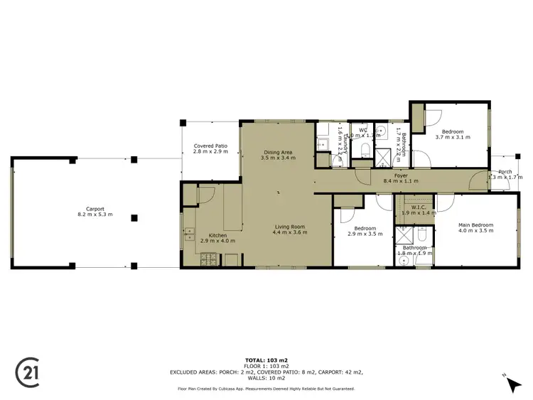 Floorplan of Homely house listing, 5/96 Bortolo Drive, Greenfields WA 6210