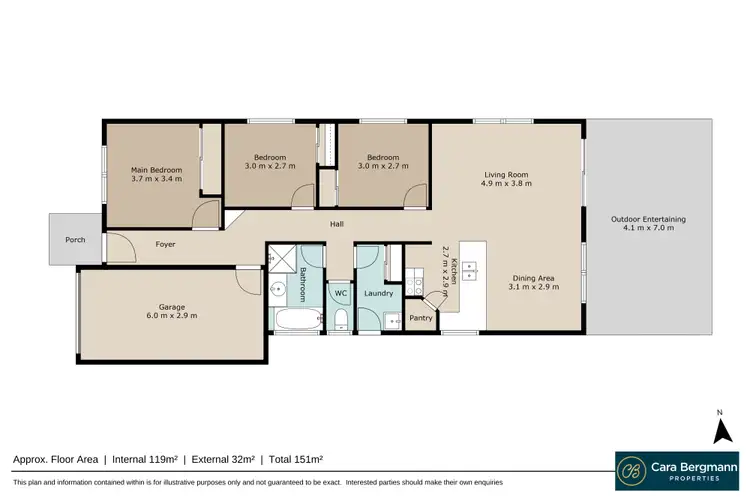 Floorplan of Homely house listing, 7 Honeydew Crescent, Taigum QLD 4018