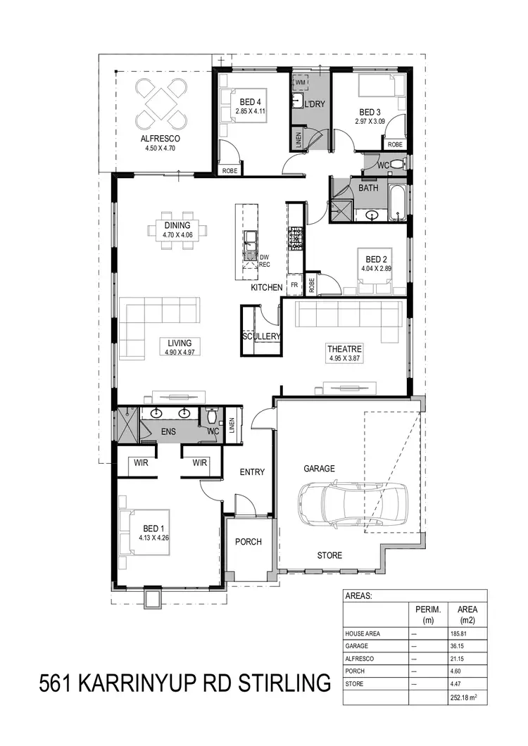 Floorplan of Homely house listing, 561 Karrinyup Rd, Stirling WA 6021