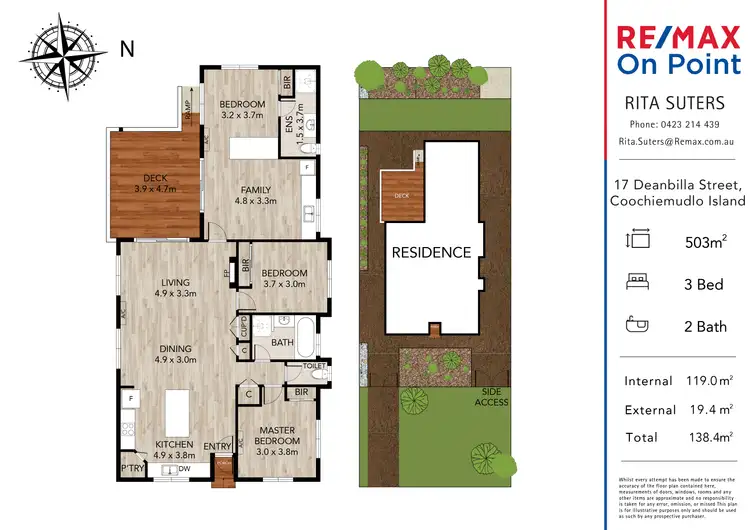 Floorplan of Homely house listing, 17 Deanbilla Street, Coochiemudlo Island QLD 4184