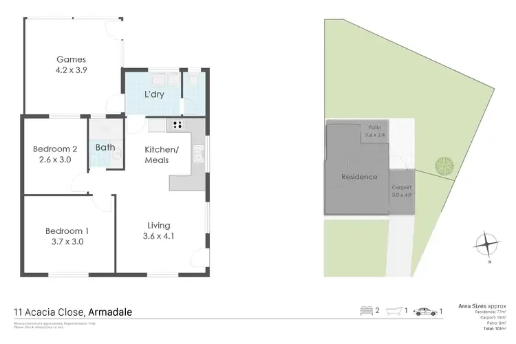 Floorplan of Homely house listing, 11 Acacia Close, Armadale WA 6112