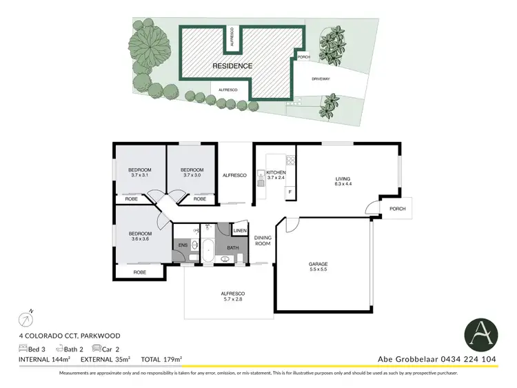 Floorplan of Homely house listing, 4 Colorado Circuit, Parkwood QLD 4214