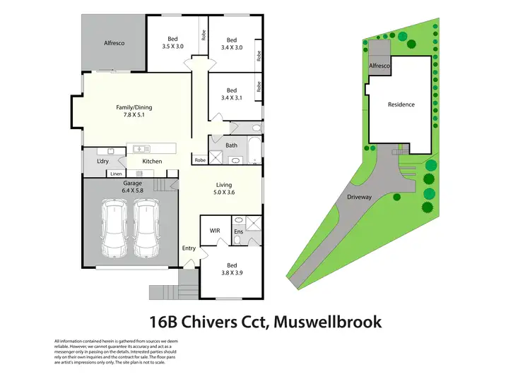 Floorplan of Homely house listing, 16B Chivers Circuit, Muswellbrook NSW 2333