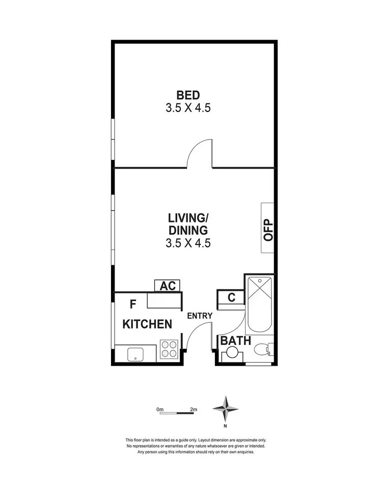 Floorplan of Homely apartment listing, 32/124 Caroline Street, South Yarra VIC 3141
