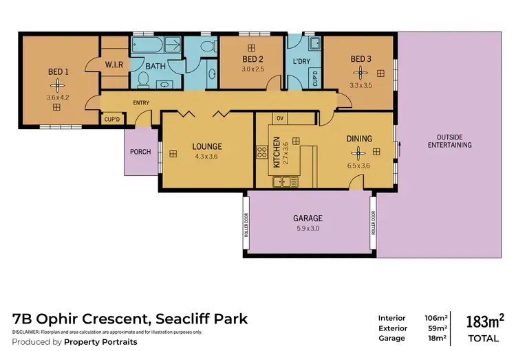 Floorplan of Homely house listing, 7B Ophir Crescent, Seacliff Park SA 5049