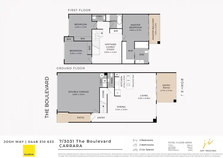 Floorplan of Homely townhouse listing, 7/3031 The Boulevard, Carrara QLD 4211