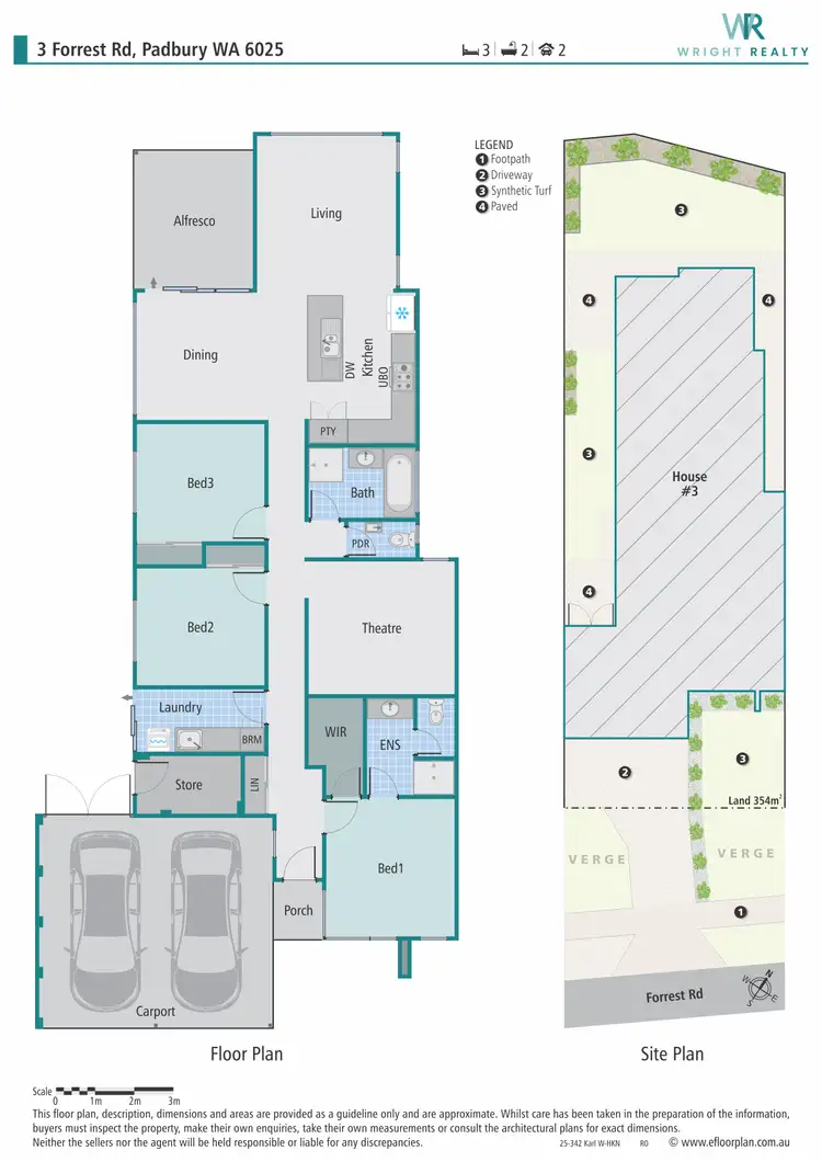 Floorplan of Homely house listing, 3 Forrest Road, Padbury WA 6025