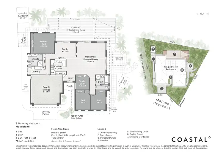 Floorplan of Homely house listing, 2 Maloney Crescent, Maudsland QLD 4210