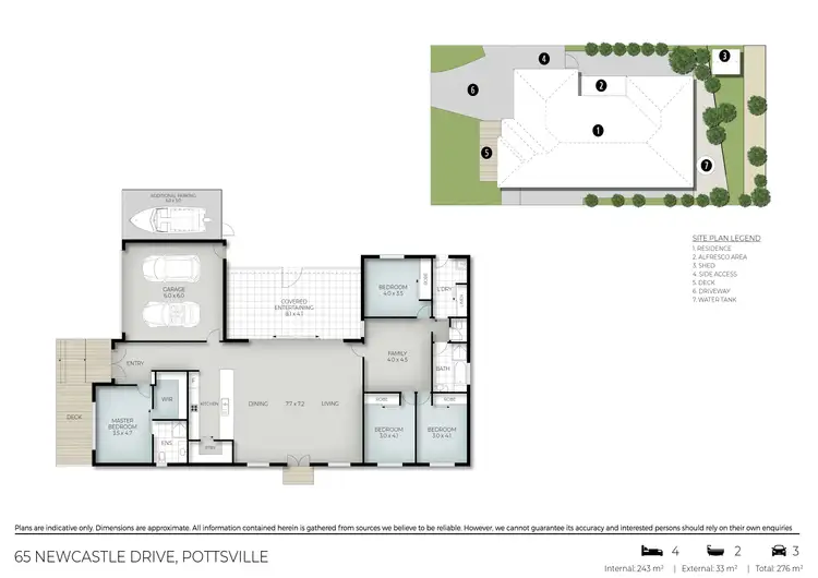 Floorplan of Homely house listing, 65 Newcastle Drive, Pottsville NSW 2489