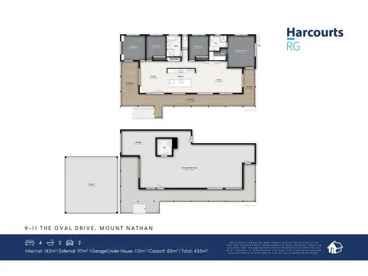 Floorplan of Homely house listing, 9-11 The Oval Drive, Mount Nathan QLD 4211