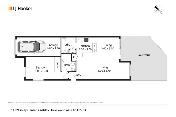 Floorplan of Homely townhouse listing, 2/1 Ashley Drive, Wanniassa ACT 2903