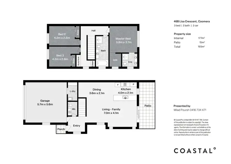 Floorplan of Homely house listing, 46B Lisa Crescent, Coomera QLD 4209