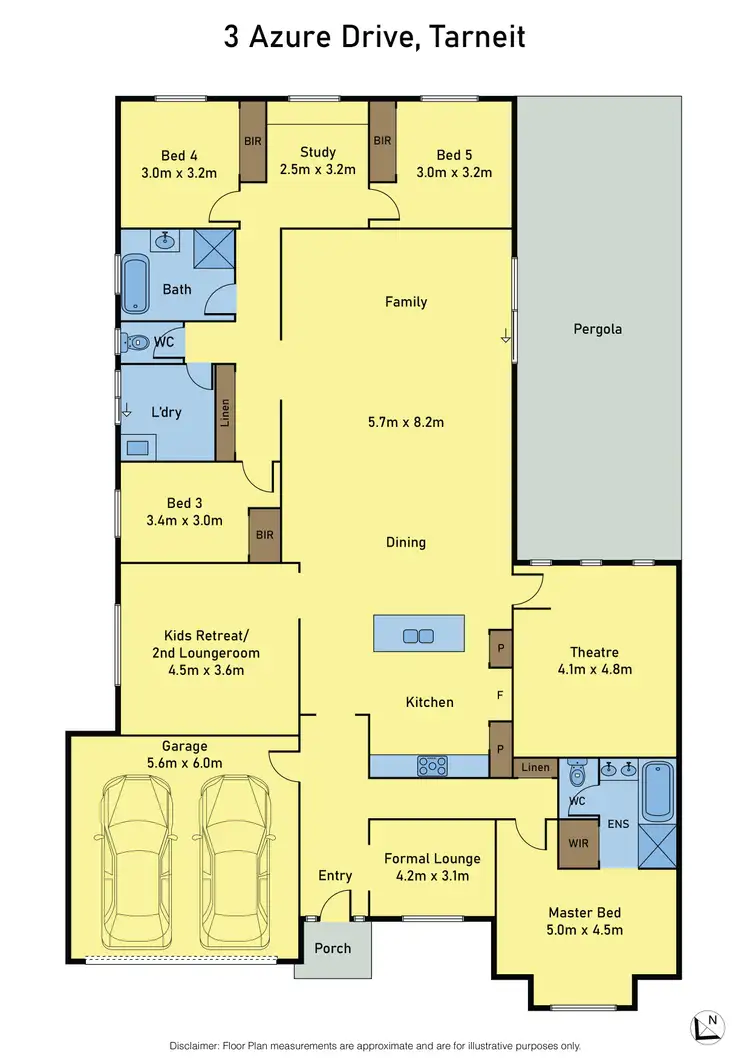 Floorplan of Homely house listing, 3 Azure Drive, Tarneit VIC 3029