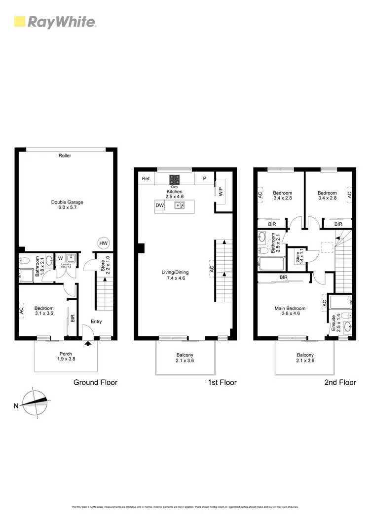 Floorplan of Homely townhouse listing, 42 Holzer Crescent, Braybrook VIC 3019