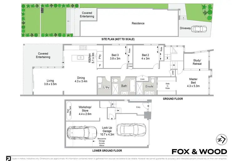 Floorplan of Homely semi-detached listing, 12B Fairs Avenue, Woolooware NSW 2230