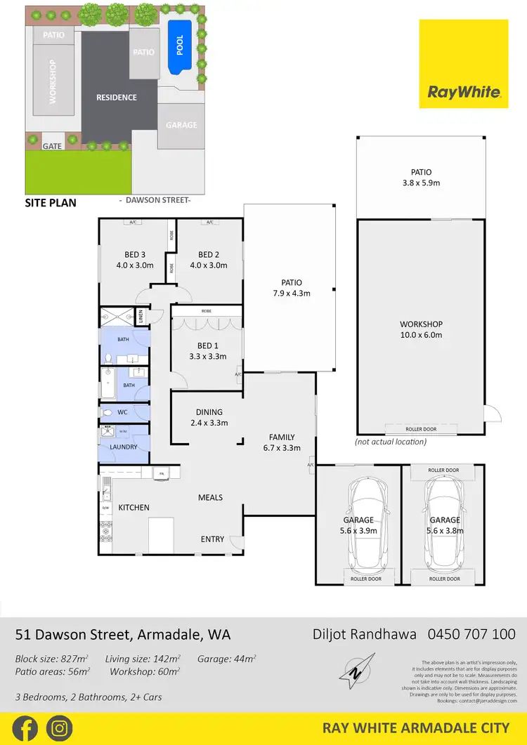 Floorplan of Homely house listing, 51 Dawson Street, Armadale WA 6112