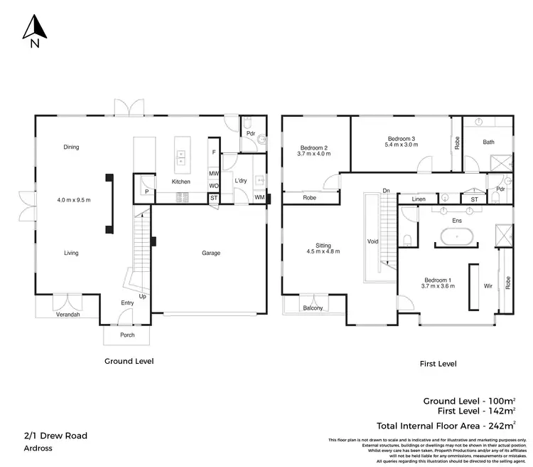 Floorplan of Homely house listing, 2/1 Drew Road, Ardross WA 6153