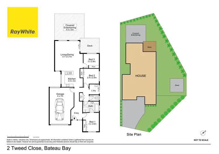 Floorplan of Homely house listing, 2 Tweed Close, Bateau Bay NSW 2261