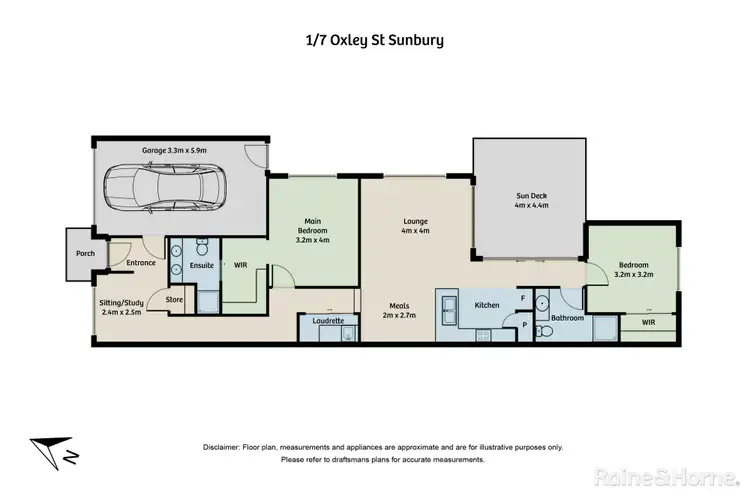 Floorplan of Homely house listing, 1/7 Oxley Street, Sunbury VIC 3429