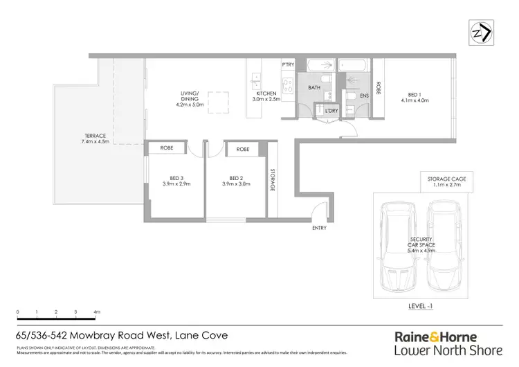 Floorplan of Homely apartment listing, 65/536-542 Mowbray Road West, Lane Cove NSW 2066