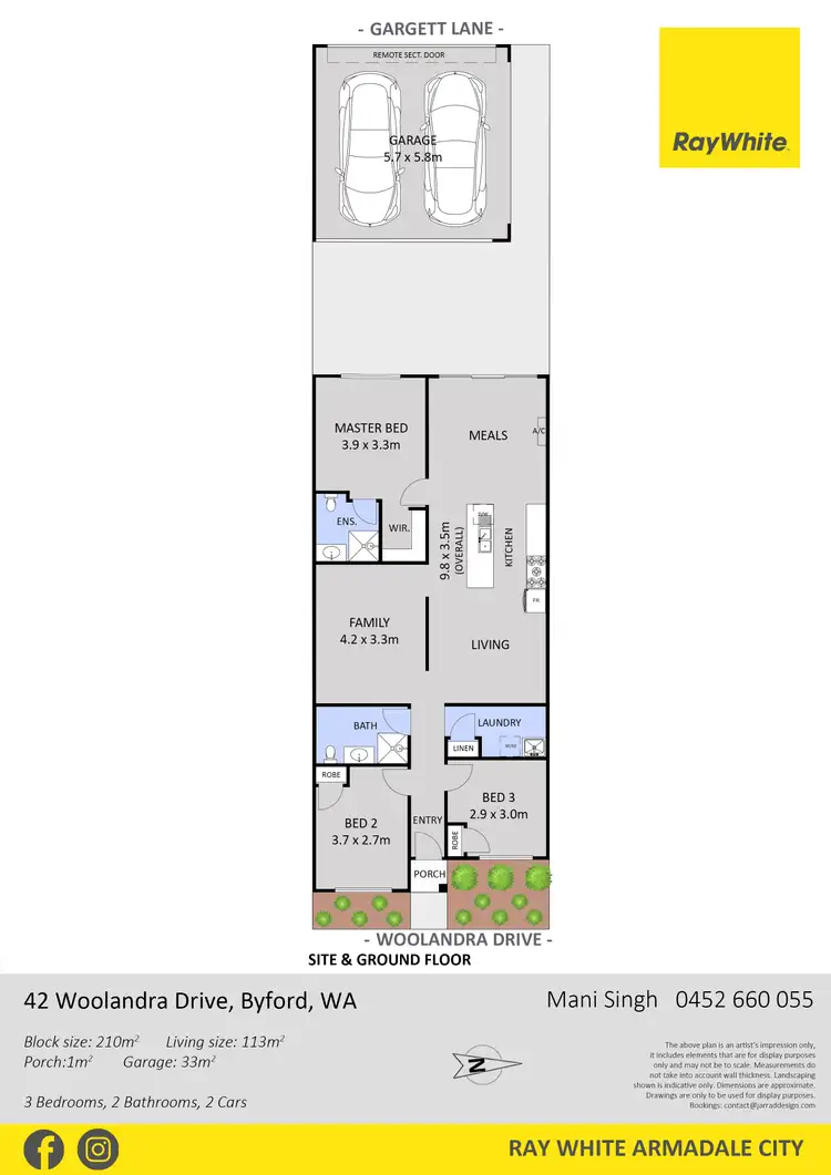 Floorplan of Homely house listing, 42 Woolandra Drive, Byford WA 6122