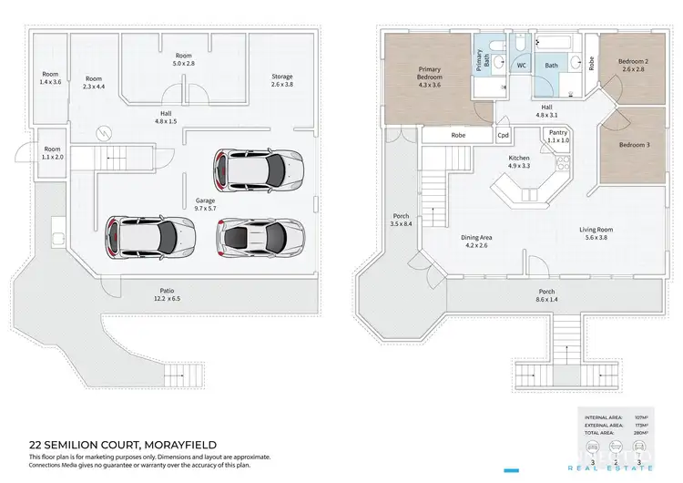 Floorplan of Homely house listing, 22 Semilion Court, Morayfield QLD 4506