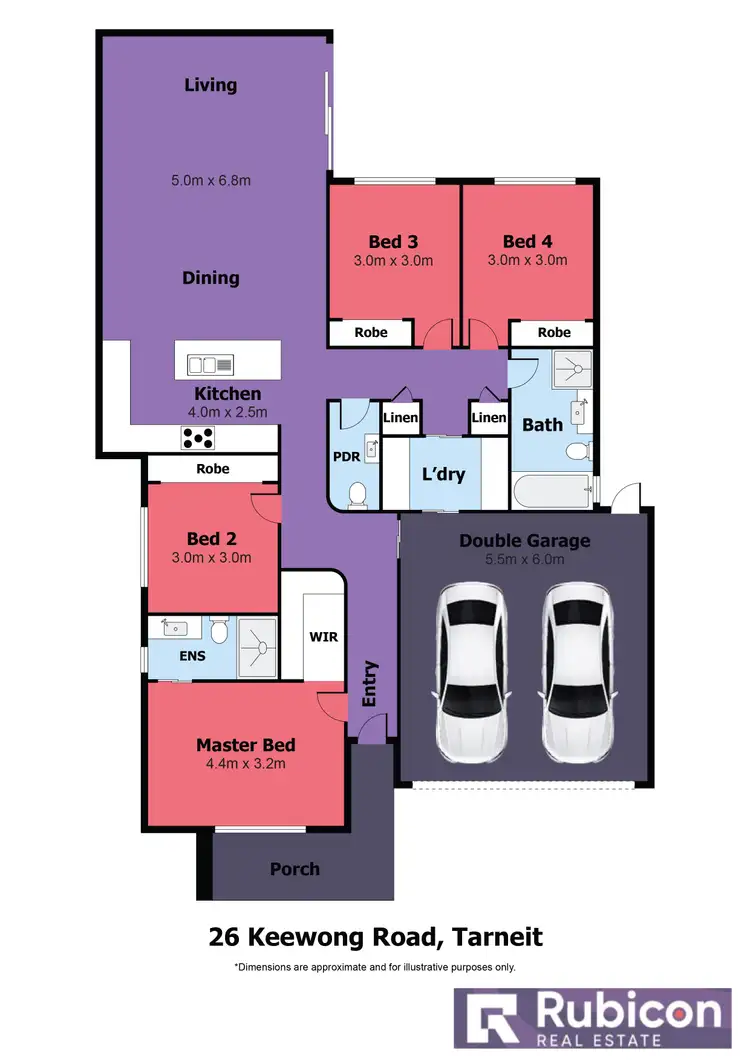 Floorplan of Homely house listing, 26 Keewong Road, Tarneit VIC 3029