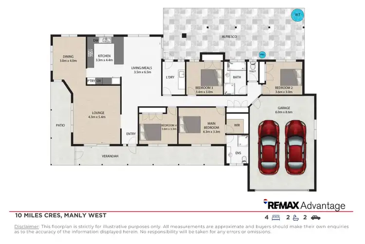 Floorplan of Homely house listing, 10 Miles Crescent, Manly West QLD 4179