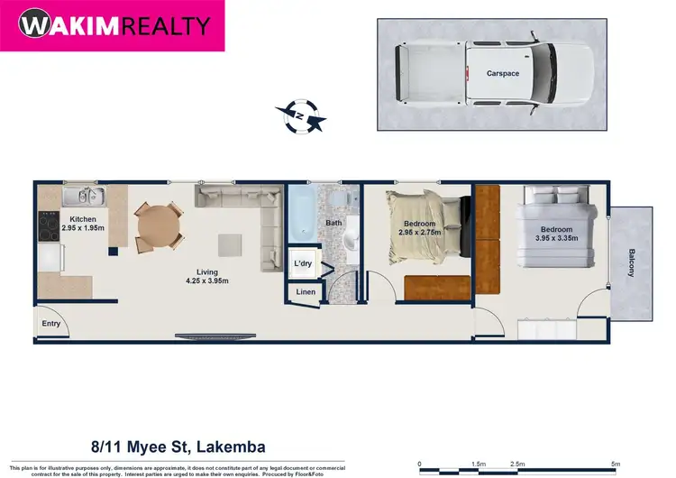 Floorplan of Homely unit listing, 8/11 Myee Street, Lakemba NSW 2195