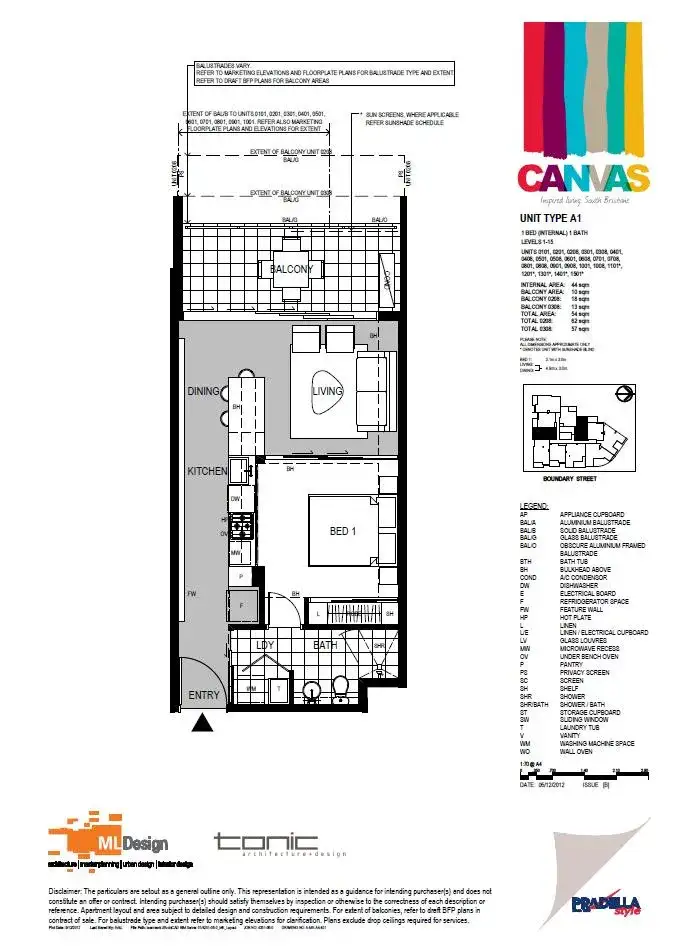 Floorplan of Homely apartment listing, 8FAE/45 Boundary Street, South Brisbane QLD 4101