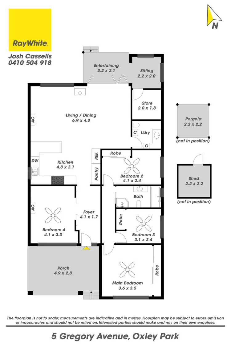 Floorplan of Homely house listing, 5 Gregory Avenue, Oxley Park NSW 2760