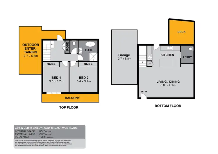 Floorplan of Homely townhouse listing, 7/92 Jerry Bailey Road, Shoalhaven Heads NSW 2535
