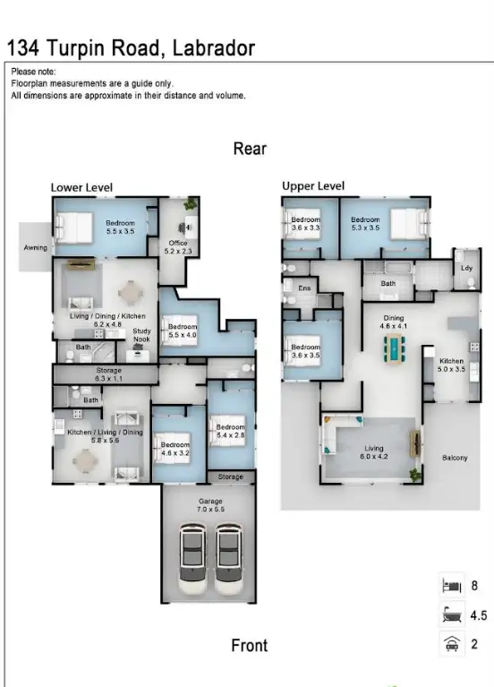Floorplan of Homely house listing, 134 Turpin Road, Labrador QLD 4215