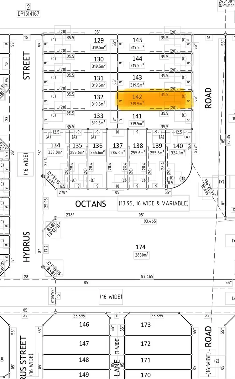 Floorplan of Homely land listing, LOT 142, 275-280 Eight Avenue, Austral NSW 2179