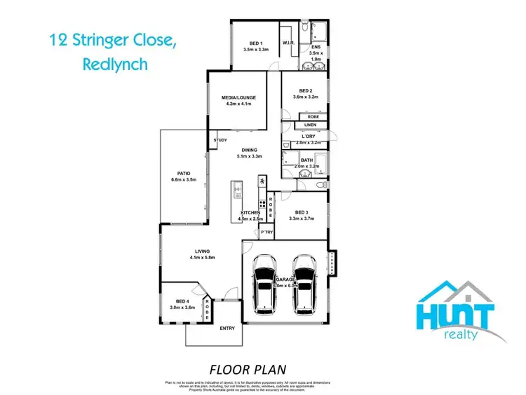 Floorplan of Homely house listing, 12 Stringer Close, Redlynch QLD 4870