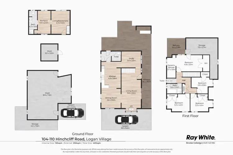 Floorplan of Homely house listing, 104-110 Hinchcliffe Road, Logan Village QLD 4207