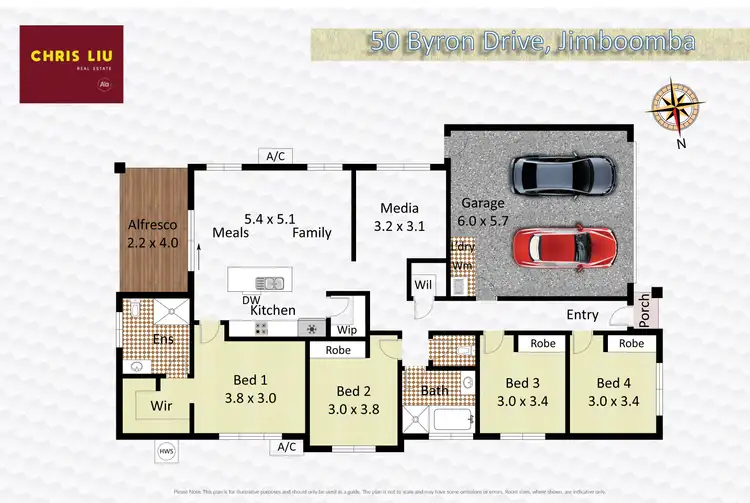 Floorplan of Homely house listing, 50 Byron Drive, Jimboomba QLD 4280