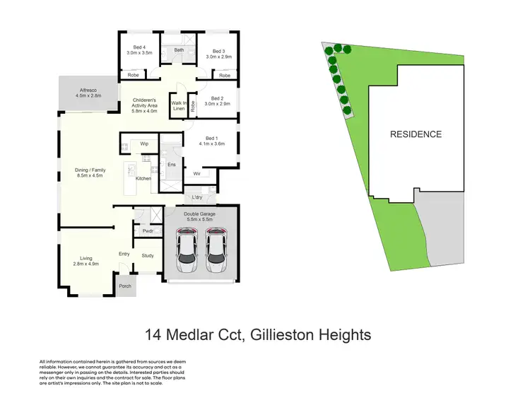 Floorplan of Homely house listing, 14 Medlar Circuit, Gillieston Heights NSW 2321