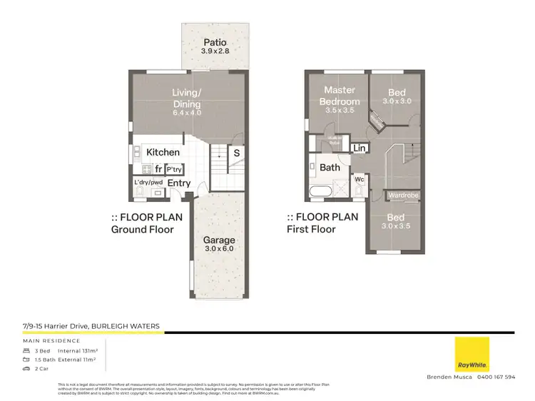 Floorplan of Homely townhouse listing, 7/9-15 Harrier Drive, Burleigh Waters QLD 4220
